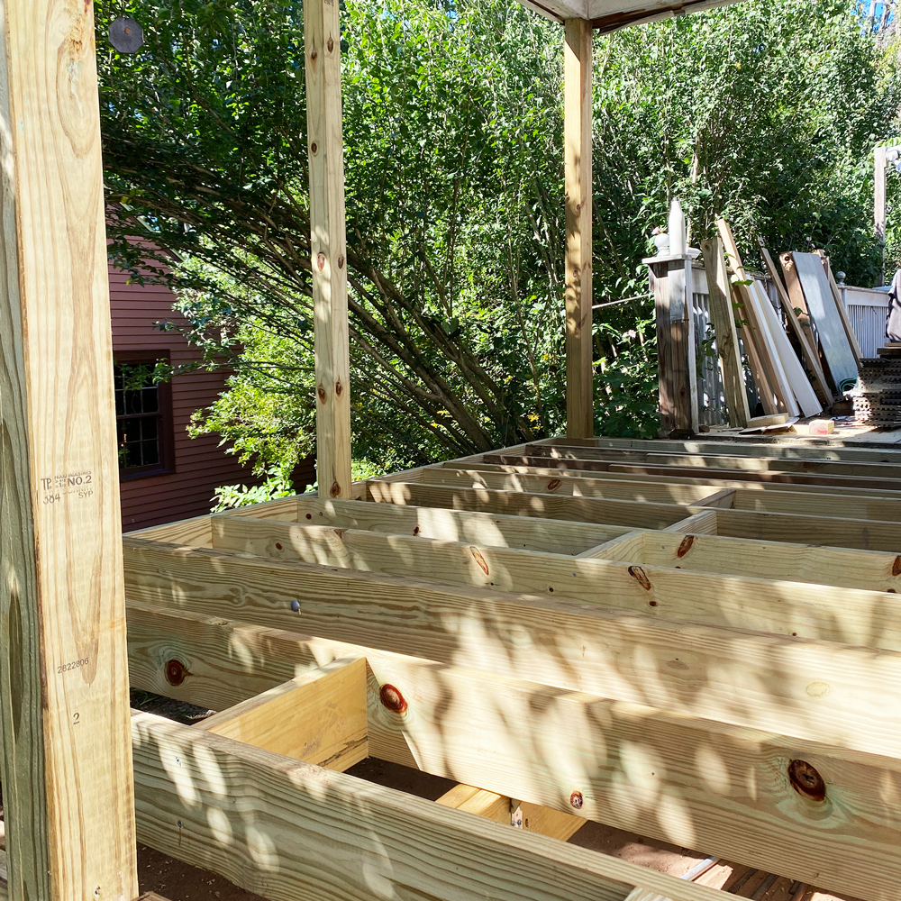 Middletown Porch Framing