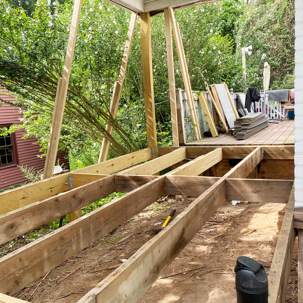 Middletown Porch Framing