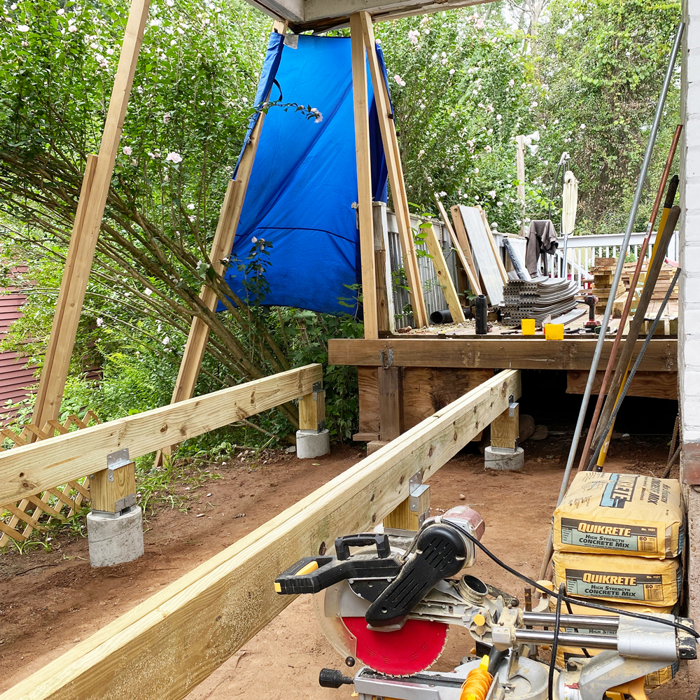 Middletown Porch Framing