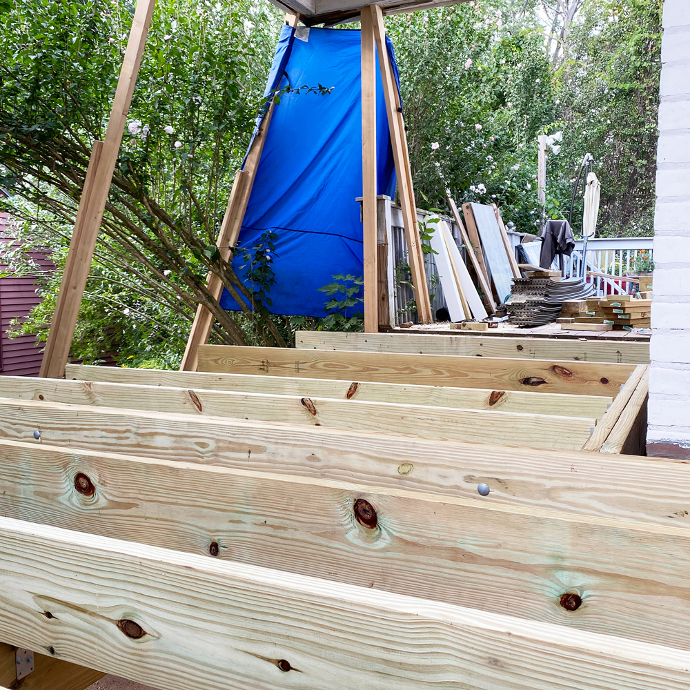 Middletown Porch Framing